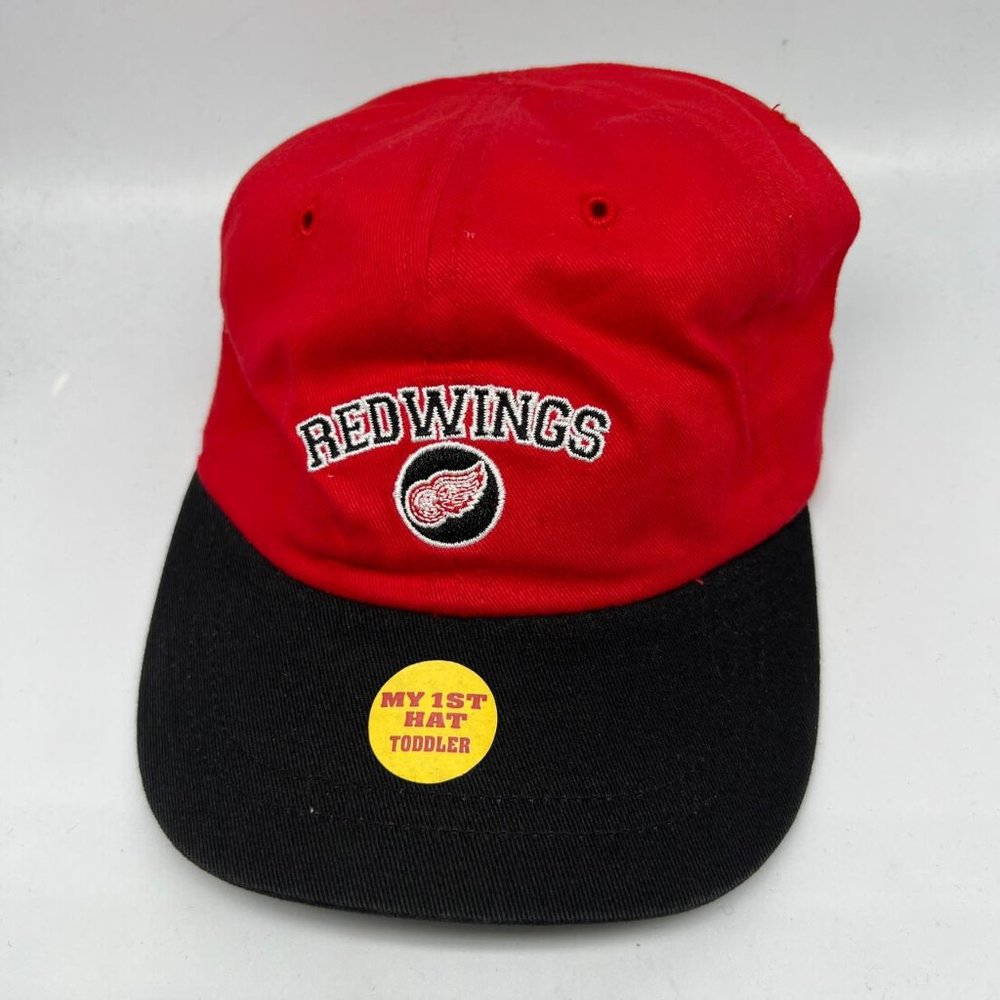Vintage‎ Detroit Redwings NHL Twins Enterprise Hat Snapback Cap Toddler New